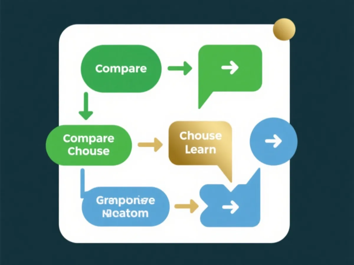 对比-选择-学习流程示意图