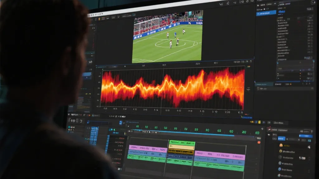 视频编辑界面与战术热图叠加